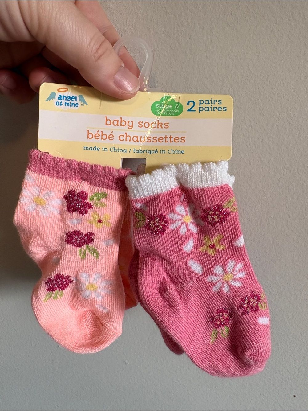 NWT Baby Socks 12-18 Month Old Baby Toddler Girl Socks Pink